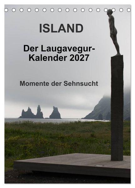 Island - Der Laugavegur-Kalender 2027 (Tischkalender 2027 DIN A5 hoch) CALVENDO Monatskalender