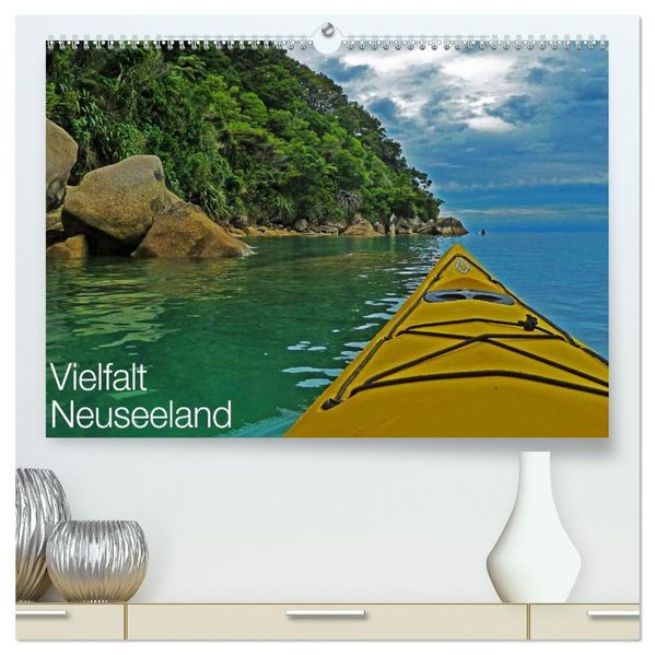 Vielfalt Neuseeland (hochwertiger Premium Wandkalender 2027 DIN A2 quer) Kunstdruck in Hochglanz