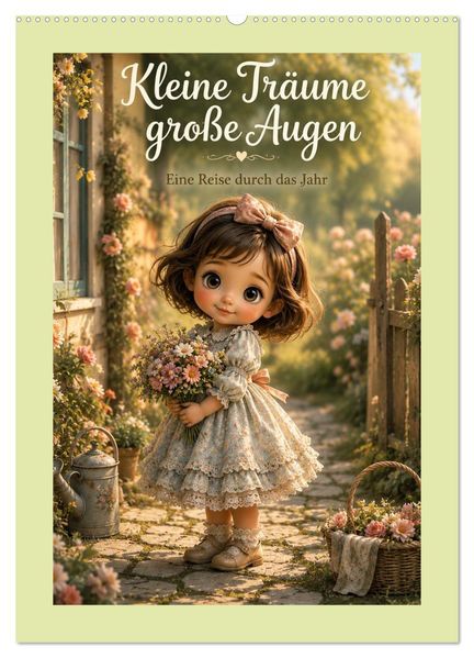 Kleine Träume große Augen (Wandkalender 2027 DIN A2 hoch) CALVENDO Monatskalender