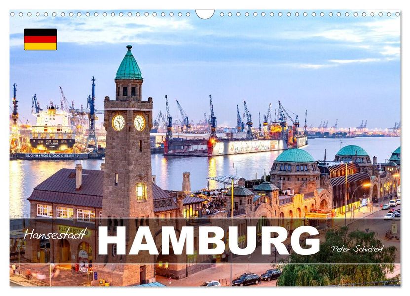 Hansestadt Hamburg (Wandkalender 2027 DIN A3 quer) CALVENDO Monatskalender