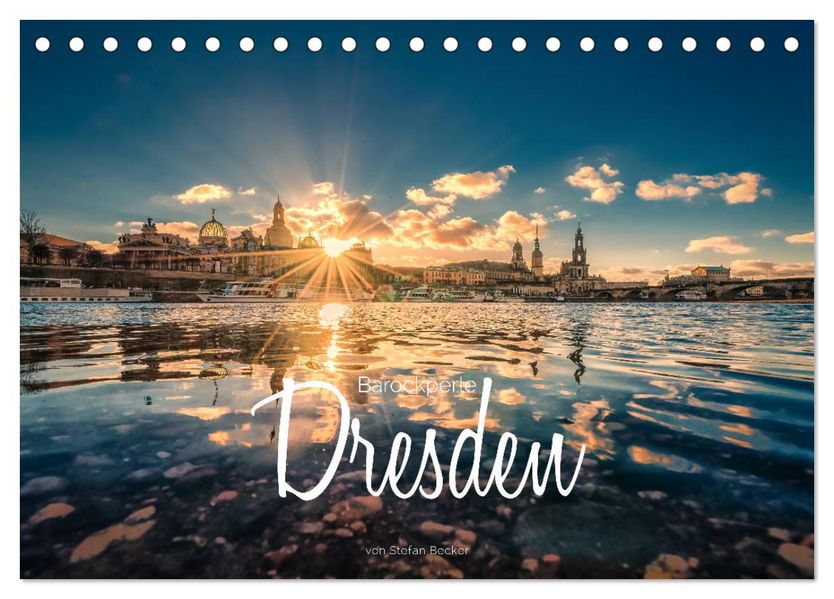 Barockperle Dresden (Tischkalender 2027 DIN A5 quer) CALVENDO Monatskalender