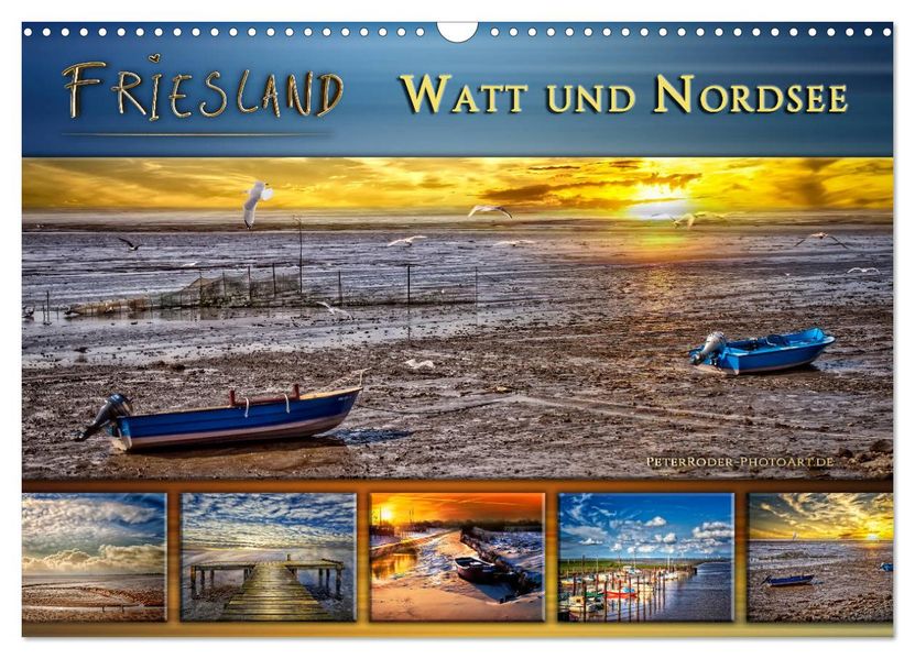 Friesland - Watt und Nordsee (Wandkalender 2027 DIN A3 quer) CALVENDO Monatskalender