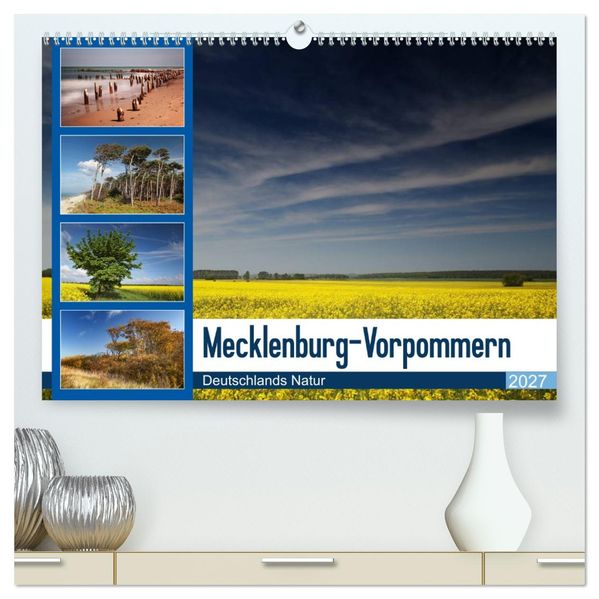 Mecklenburg-Vorpommern (hochwertiger Premium Wandkalender 2027 DIN A2 quer) Kunstdruck in Hochglanz