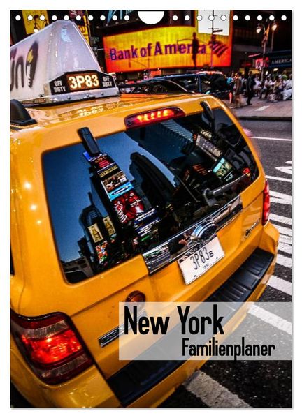 New York Familienplaner (Wandkalender 2027 DIN A4 hoch) CALVENDO Monatskalender