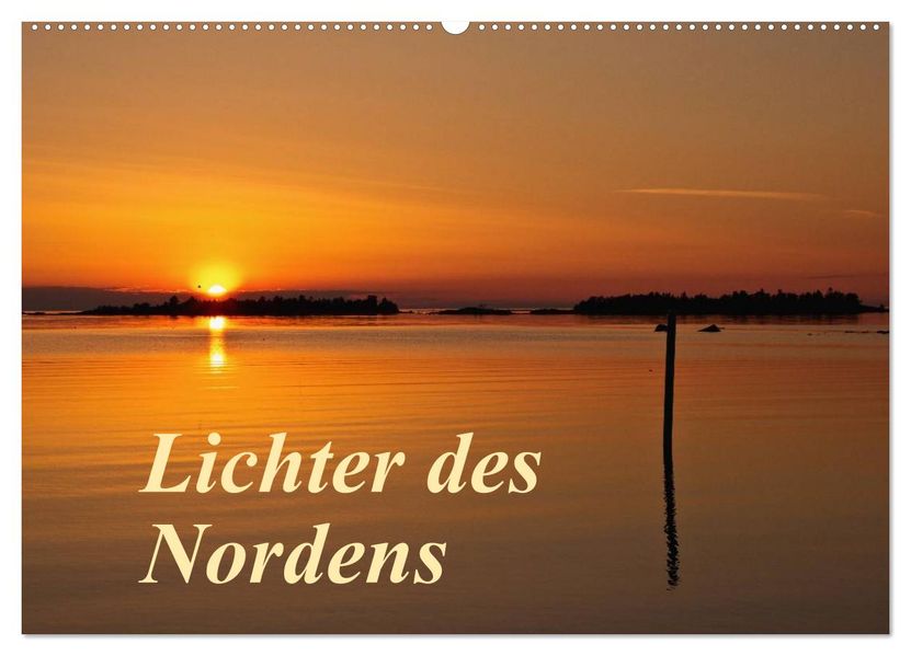 Lichter des Nordens (Wandkalender 2027 DIN A2 quer) CALVENDO Monatskalender