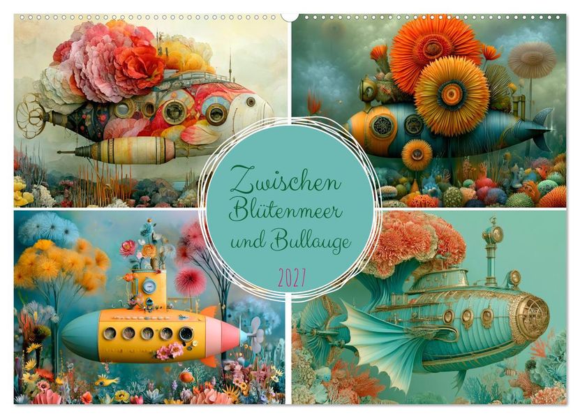 Zwischen Blütenmeer und Bullauge (Wandkalender 2027 DIN A2 quer) CALVENDO Monatskalender
