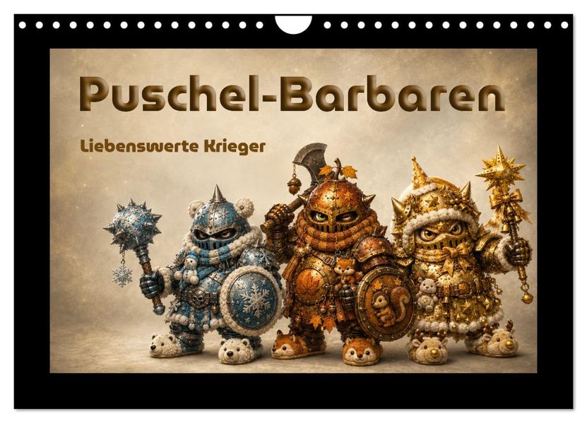 Puschel-Barbaren (Wandkalender 2027 DIN A4 quer) CALVENDO Monatskalender
