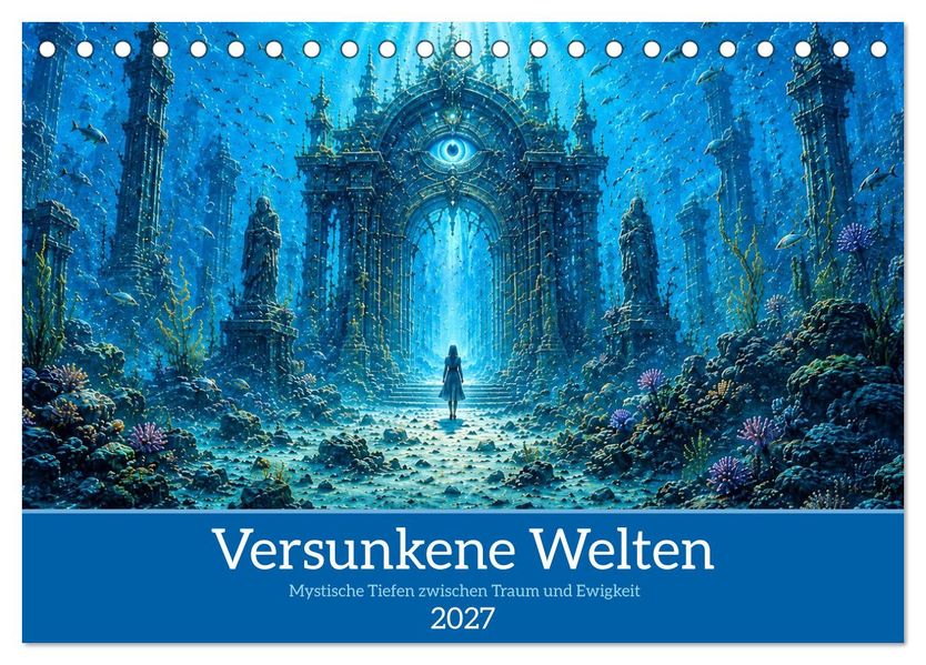 Versunkene Welten - Mystische Tiefen zwischen Traum und Ewigkeit (Tischkalender 2027 DIN A5 quer) CALVENDO Monatskalender