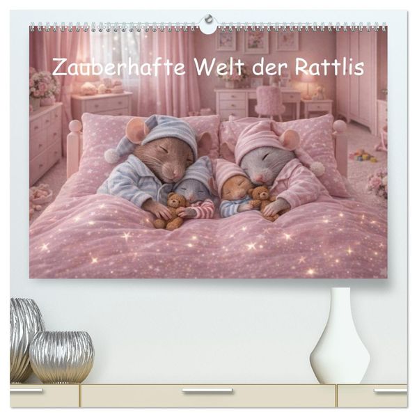 Zauberhafte Welt der Rattlis (hochwertiger Premium Wandkalender 2027 DIN A2 quer) Kunstdruck in Hochglanz
