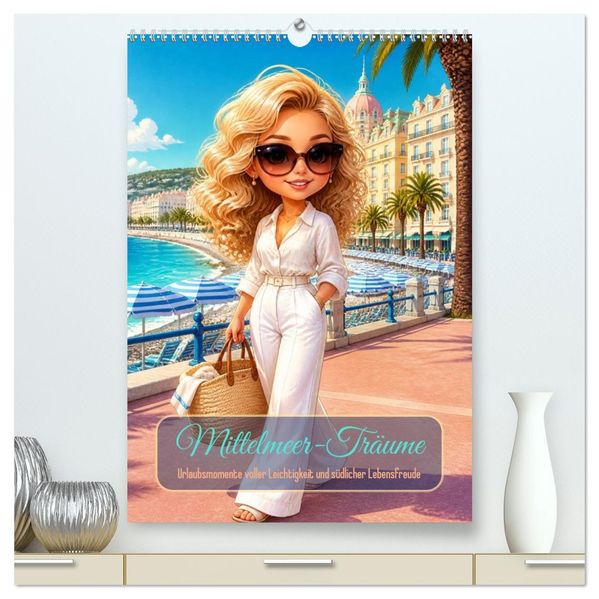 Mittelmeer-Träume (hochwertiger Premium Wandkalender 2027 DIN A2 hoch) Kunstdruck in Hochglanz