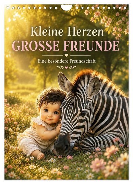 Kleine Herzen GROSSE FREUNDE (Wandkalender 2027 DIN A4 hoch) CALVENDO Monatskalender