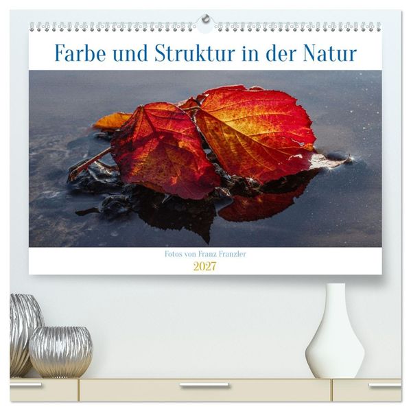 Farbe und Struktur in der Natur (hochwertiger Premium Wandkalender 2027 DIN A2 quer) Kunstdruck in Hochglanz