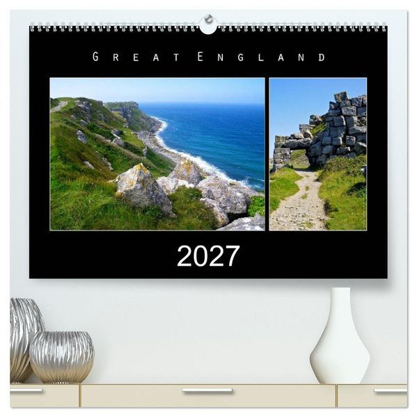 Great England 2027 (hochwertiger Premium Wandkalender 2027 DIN A2 quer) Kunstdruck in Hochglanz