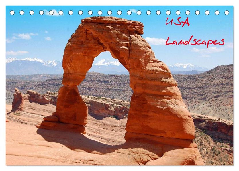 USA Landscapes (Tischkalender 2027 DIN A5 quer) CALVENDO Monatskalender