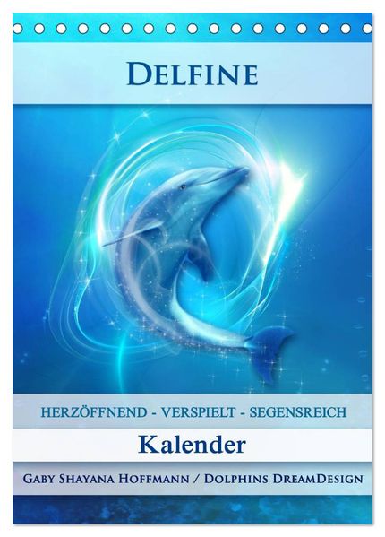 Delfine - Kalender (Tischkalender 2027 DIN A5 hoch) CALVENDO Monatskalender