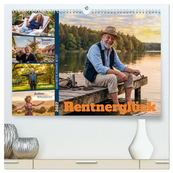 Rentnerglück (hochwertiger Premium Wandkalender 2027 DIN A2 quer) Kunstdruck in Hochglanz