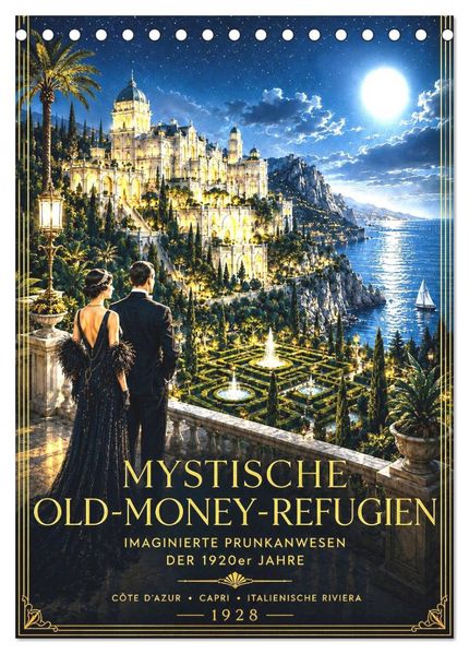 Mystische Old-Money-Zufluchtsorte (Tischkalender 2027 DIN A5 hoch) CALVENDO Monatskalender