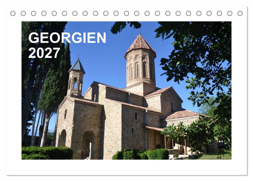 GEORGIEN 2027 (Tischkalender 2027 DIN A5 quer) CALVENDO Monatskalender