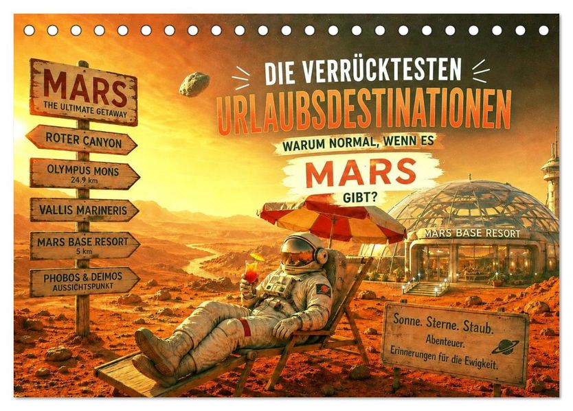 Die verrücktesten Urlaubsdestinationen (Tischkalender 2027 DIN A5 quer) CALVENDO Monatskalender