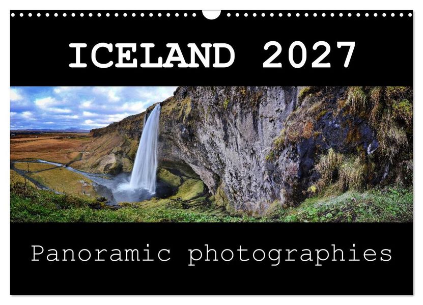 Iceland - Panoramic photographies (Wall Calendar 2027 DIN A3 landscape) CALVENDO 12 Month Wall Calendar