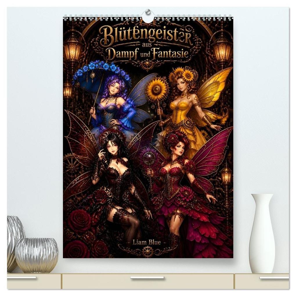 Betörende Blütengeister aus Dampf und Fantasie (hochwertiger Premium Wandkalender 2027 DIN A2 hoch) Kunstdruck in Hochglanz