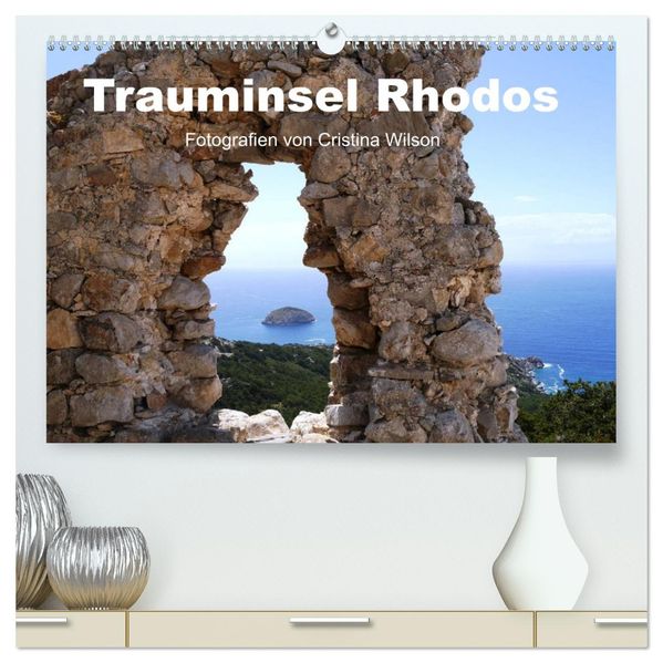 Trauminsel Rhodos (hochwertiger Premium Wandkalender 2027 DIN A2 quer) Kunstdruck in Hochglanz