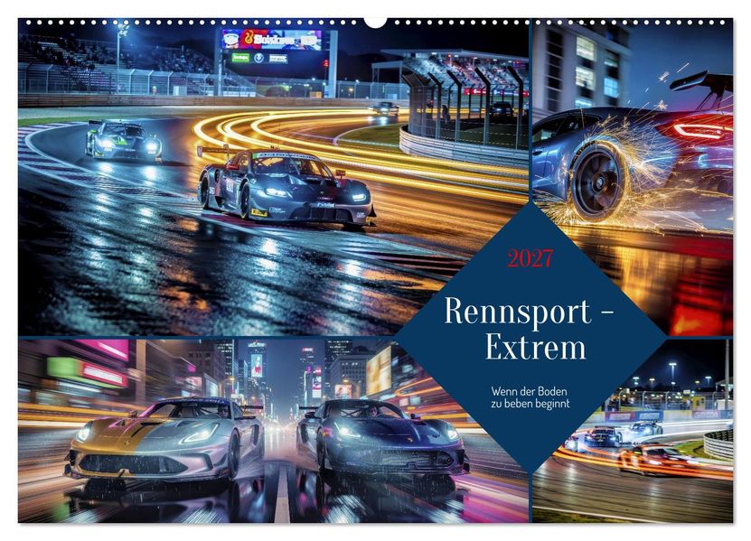 Rennsport - Extrem (Wandkalender 2027 DIN A2 quer) CALVENDO Monatskalender