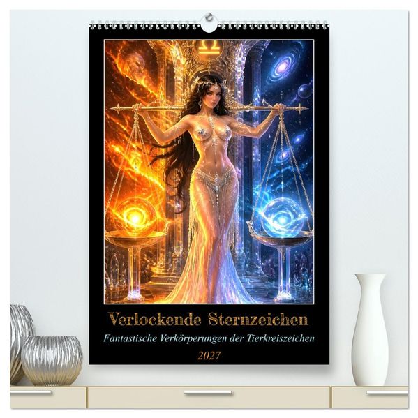 Verlockende Sternzeichen (hochwertiger Premium Wandkalender 2027 DIN A2 hoch) Kunstdruck in Hochglanz
