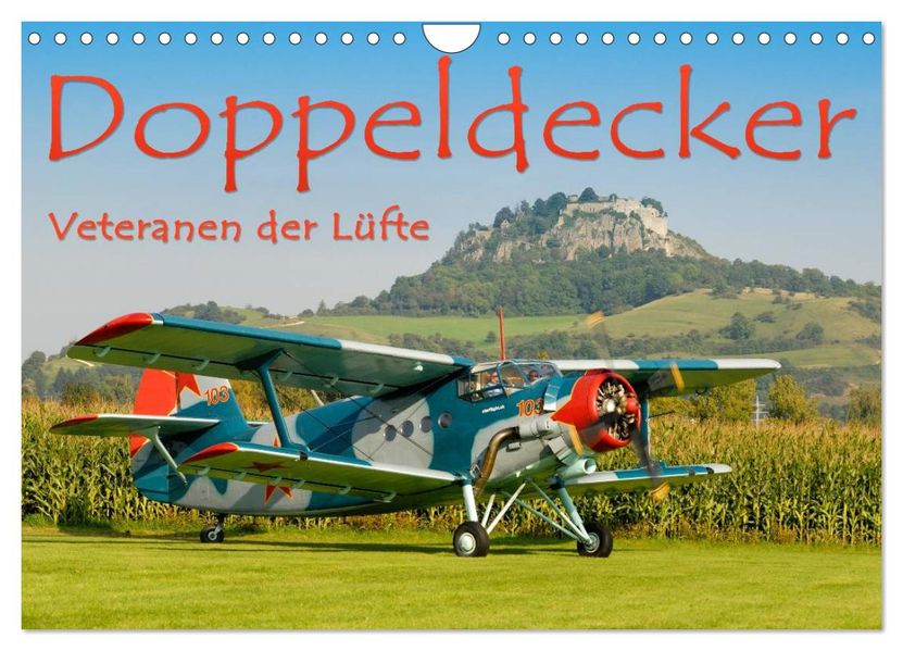 Doppeldecker - Veteranen der Lüfte (Wandkalender 2027 DIN A4 quer) CALVENDO Monatskalender