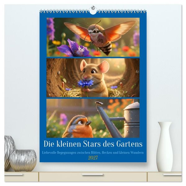 Die kleinen Stars des Gartens (hochwertiger Premium Wandkalender 2027 DIN A2 hoch) Kunstdruck in Hochglanz