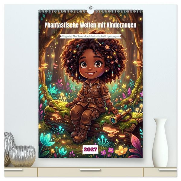 Phantastische Welten mit Kinderaugen (hochwertiger Premium Wandkalender 2027 DIN A2 hoch) Kunstdruck in Hochglanz
