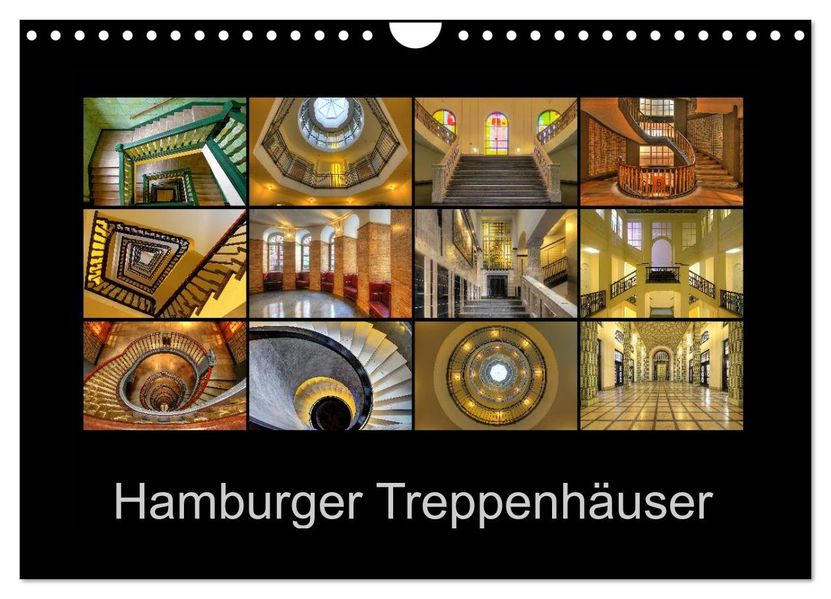 Hamburger Treppenhäuser (Wandkalender 2027 DIN A4 quer) CALVENDO Monatskalender