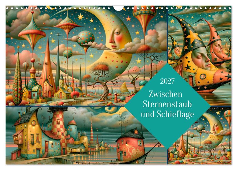 Zwischen Sternenstaub und Schieflage (Wandkalender 2027 DIN A3 quer) CALVENDO Monatskalender