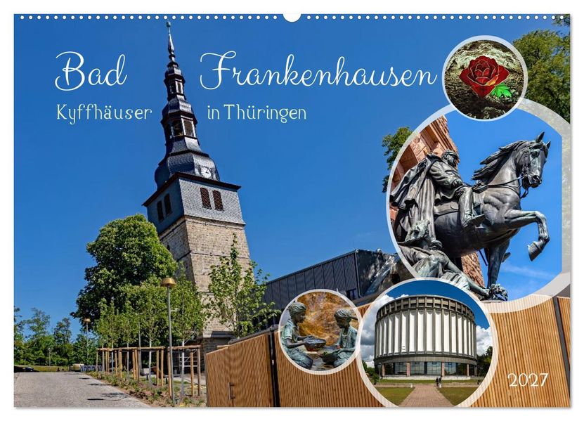 Bad Frankenhausen - Kyffhäuser in Thüringen (Wandkalender 2027 DIN A2 quer) CALVENDO Monatskalender