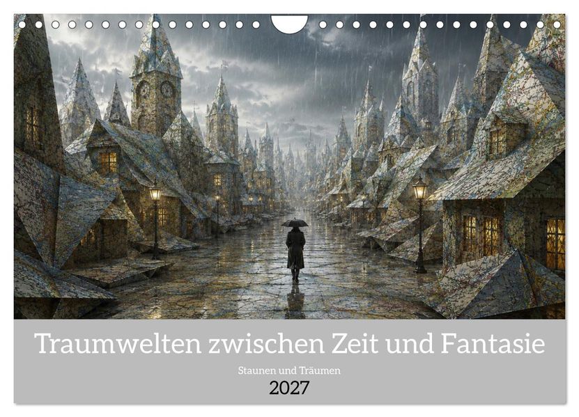 Traumwelten zwischen Zeit und Fantasie (Wandkalender 2027 DIN A4 quer) CALVENDO Monatskalender