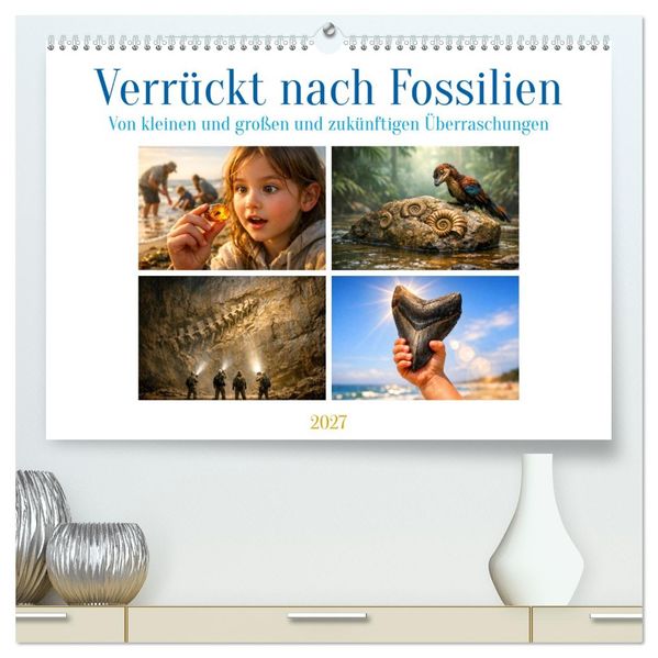 Verrückt nach Fossilien (hochwertiger Premium Wandkalender 2027 DIN A2 quer) Kunstdruck in Hochglanz