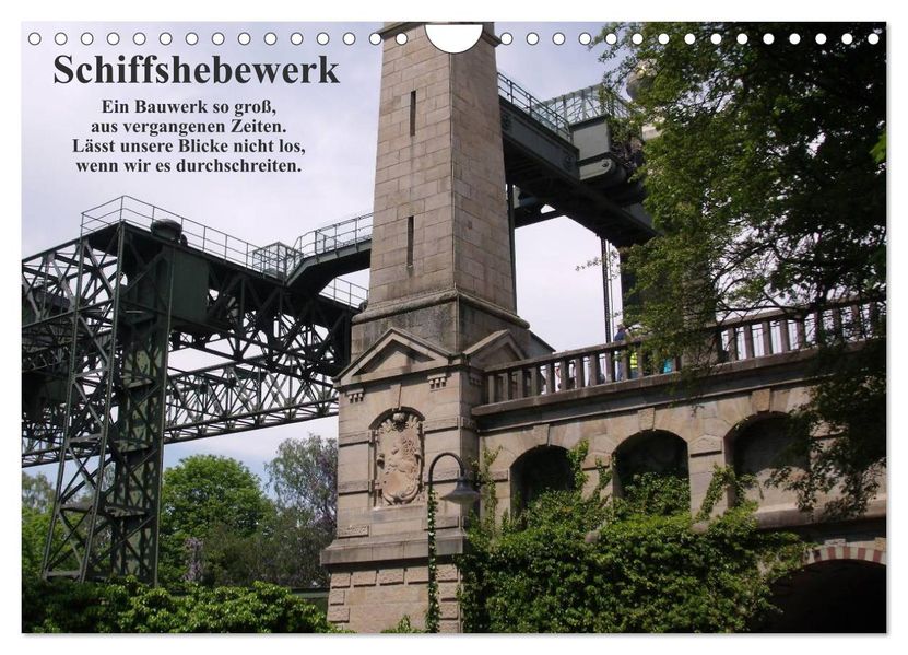 Schiffshebewerk (Wandkalender 2027 DIN A4 quer) CALVENDO Monatskalender