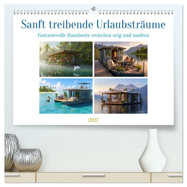 Sanft treibende Urlaubsträume (hochwertiger Premium Wandkalender 2027 DIN A2 quer) Kunstdruck in Hochglanz