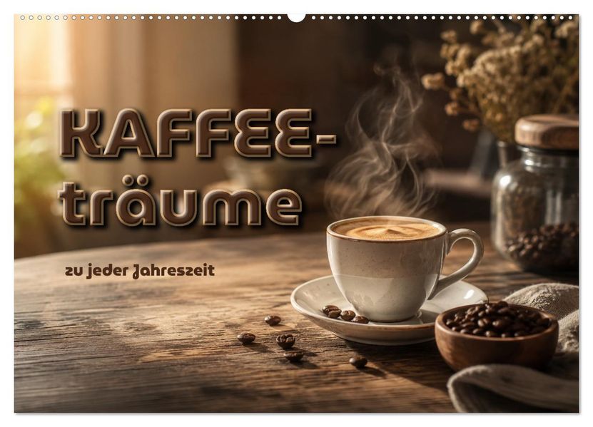 Kaffeeträume zu jeder Jahreszeit (Wandkalender 2027 DIN A2 quer) CALVENDO Monatskalender