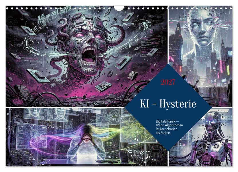 KI - Hysterie (Wandkalender 2027 DIN A3 quer) CALVENDO Monatskalender