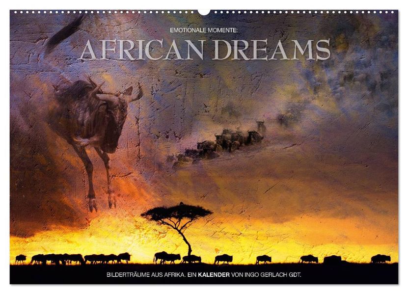 Emotionale Momente: African Dreams (Wandkalender 2027 DIN A2 quer) CALVENDO Monatskalender