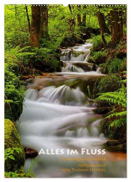 Alles im Fluss - Schwarzwaldwasser (Wandkalender 2027 DIN A2 hoch) CALVENDO Monatskalender