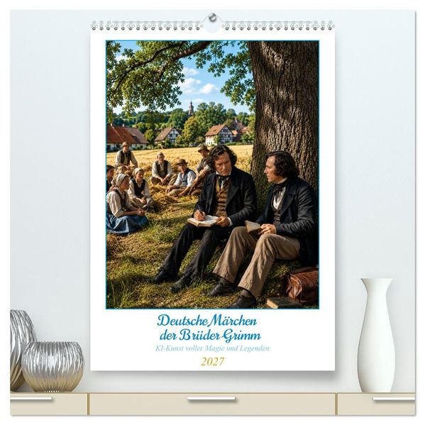 Deutsche Märchen der Brüder Grimm (hochwertiger Premium Wandkalender 2027 DIN A2 hoch) Kunstdruck in Hochglanz
