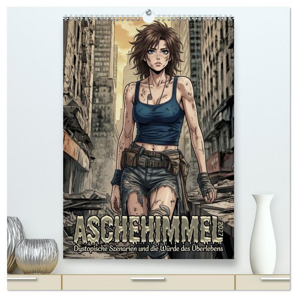 Aschehimmel - Dystopische Szenarien und die Würde des Überlebens (hochwertiger Premium Wandkalender 2027 DIN A2 hoch) Kunstdruck in Hochglanz
