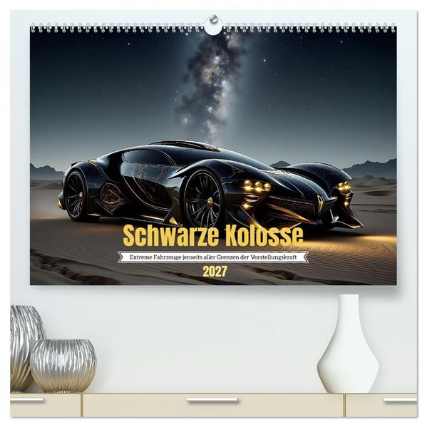 Schwarze Kolosse (hochwertiger Premium Wandkalender 2027 DIN A2 quer) Kunstdruck in Hochglanz