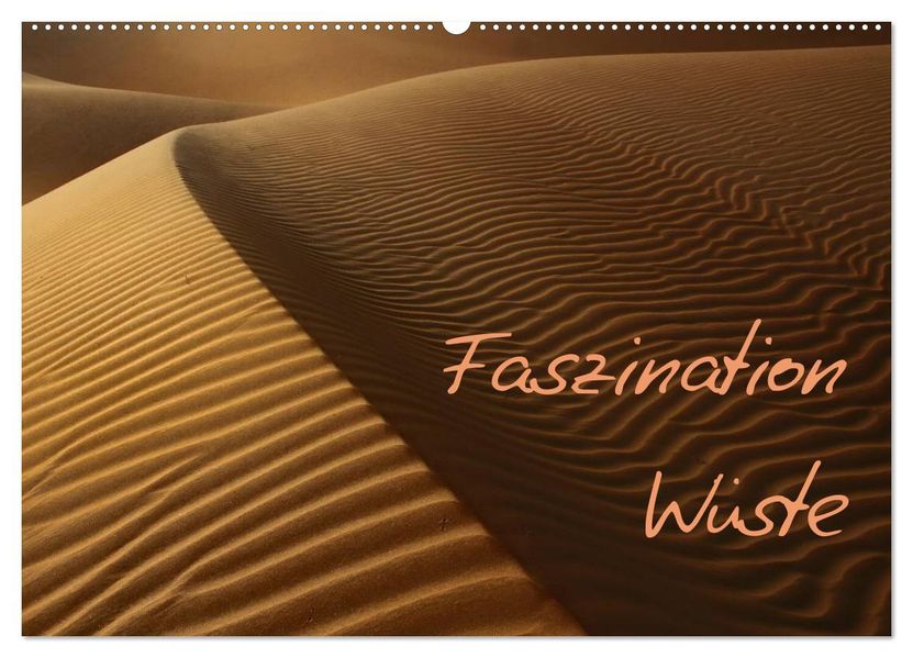 Faszination Wüste (Wandkalender 2027 DIN A2 quer) CALVENDO Monatskalender