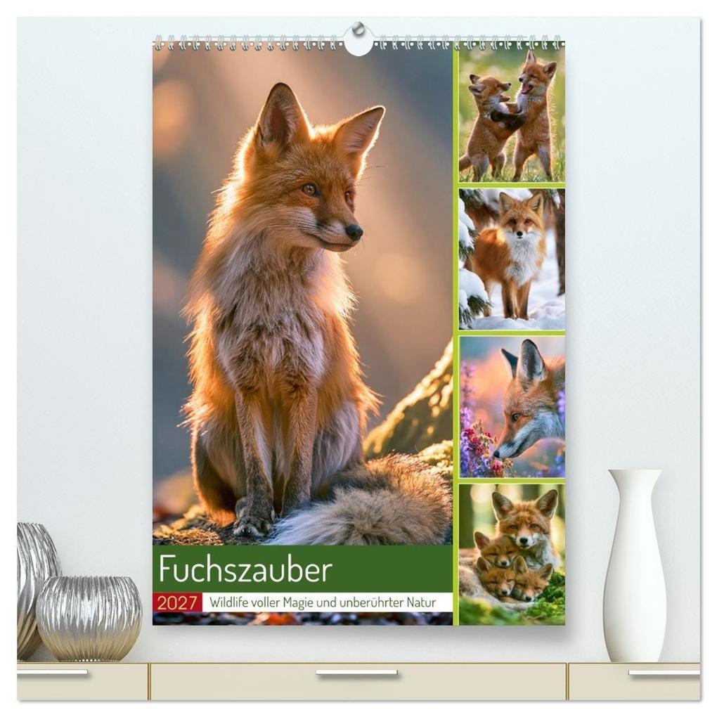 Fuchszauber (hochwertiger Premium Wandkalender 2027 DIN A2 hoch) Kunstdruck in Hochglanz