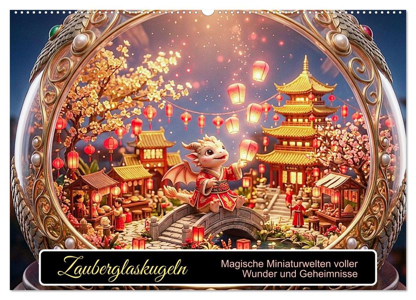 Zauberglaskugeln (Wandkalender 2027 DIN A2 quer) CALVENDO Monatskalender