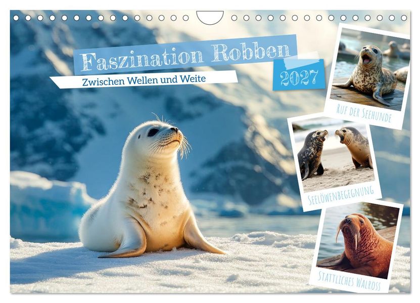 Faszination Robben - Zwischen Wellen und Weite (Wandkalender 2027 DIN A4 quer) CALVENDO Monatskalender