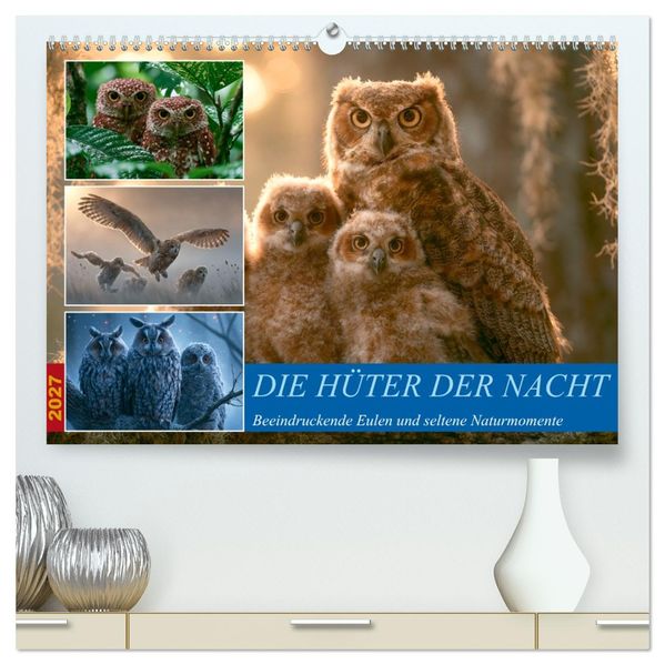 Hüter der Nacht (hochwertiger Premium Wandkalender 2027 DIN A2 quer) Kunstdruck in Hochglanz